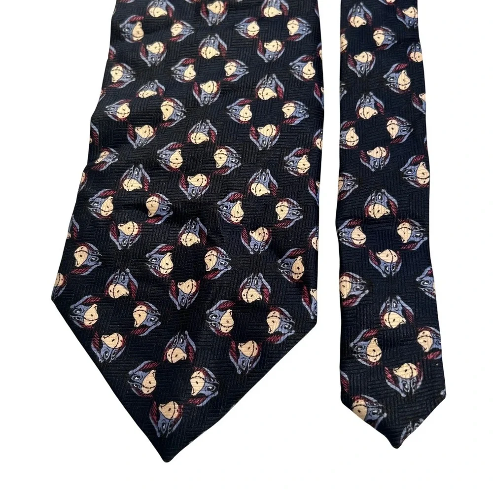 Disney‎ Pooh Eeyore Character Print Necktie Men's Accessory 56 inches